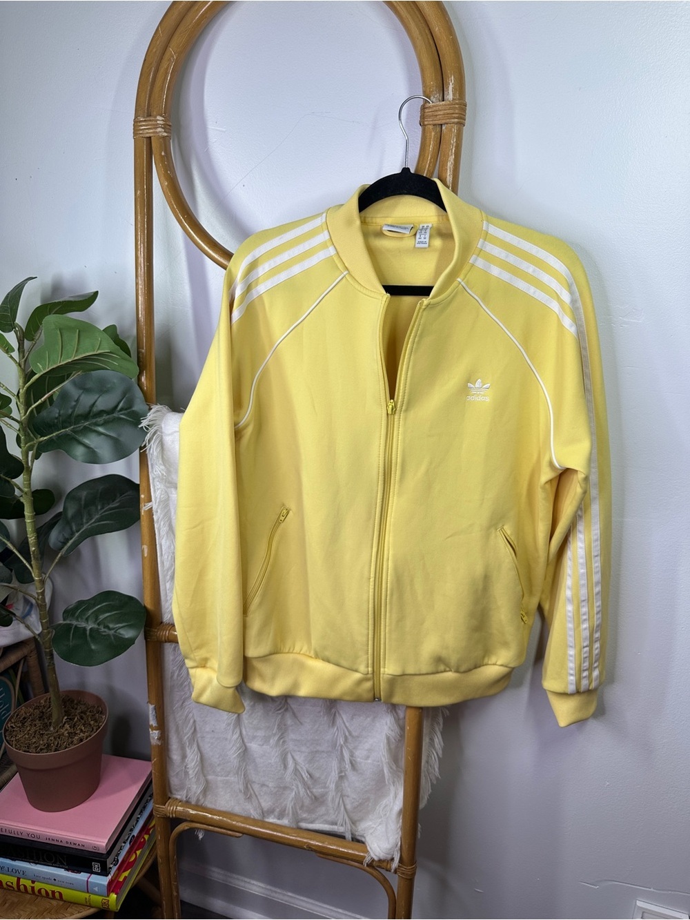 Adidas Yellow Original Track Jacket sz L